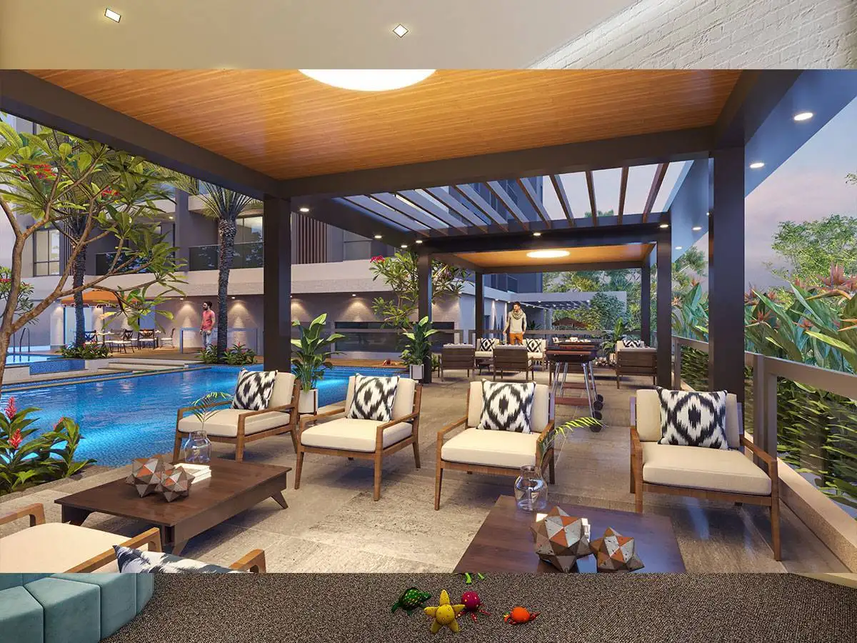 Swimming_Pool_1_Residences_Magarpatta_Pune Swimming Pool with International Standard at 1 residences Magarpatta