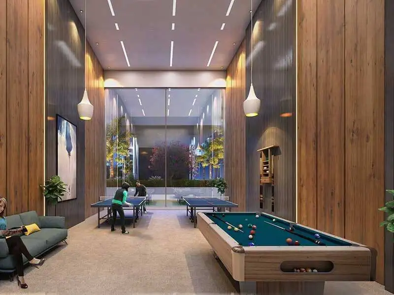 Club_house_pool_table_1_residences Club house of 1 Residences